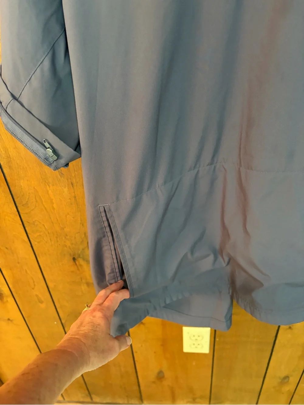 adidas Short-Sleeve Quarter-Zip Pullover - grey
